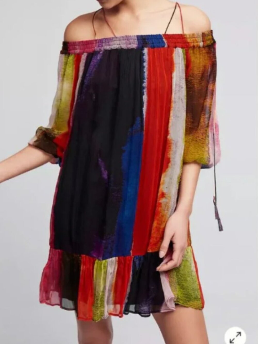 Floreat for Anthropologie Zora Off-The-Shoulder Dress - Womens Small